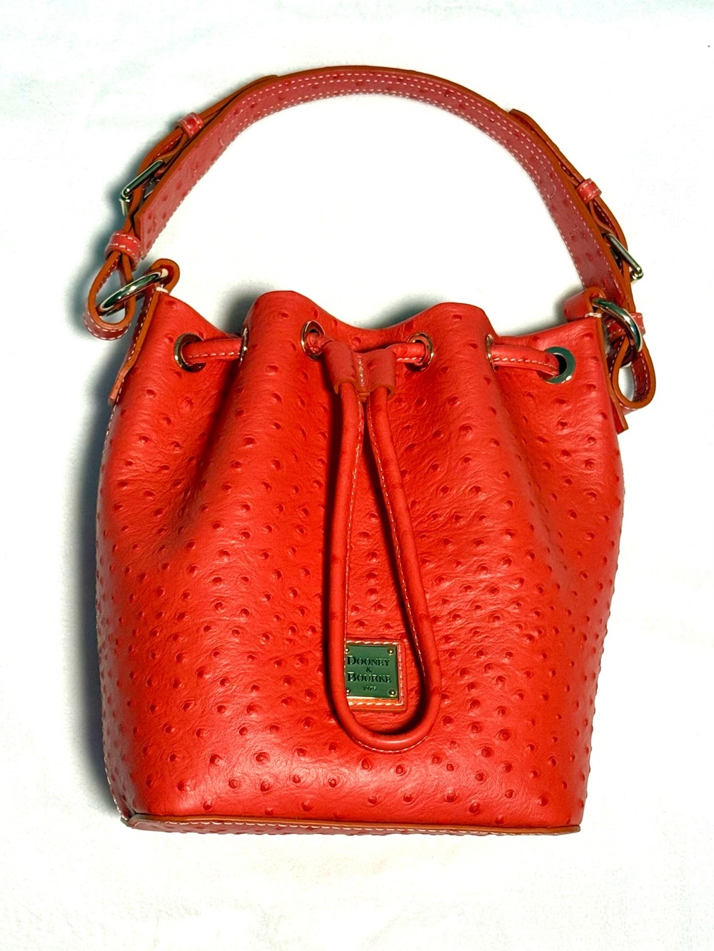 Dooney & Bourke Ostrich Draw String NWT
